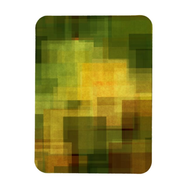 art vintage colourful abstract geometric 2 magnet (Vertical)