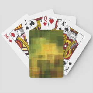 art vintage colourful abstract geometric 2 playing cards