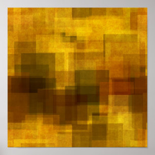 art vintage colourful abstract geometric 2 poster