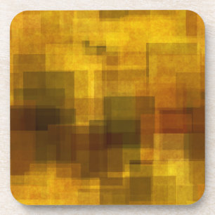 art vintage colourful abstract geometric coaster