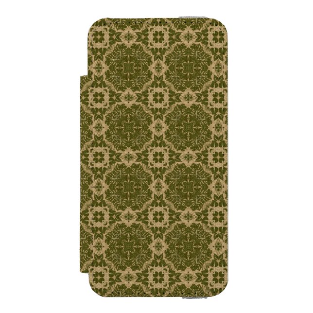 Art vintage damask pattern incipio iPhone wallet case (Folio Front)