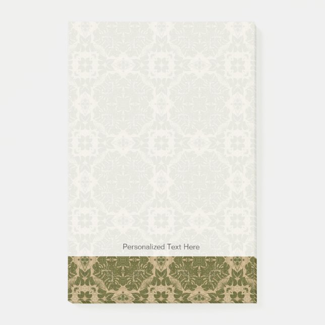 Art vintage damask pattern post-it notes (Front)