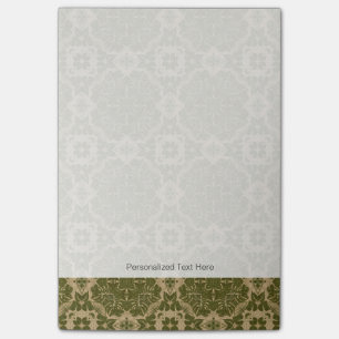 Art vintage damask pattern post-it notes