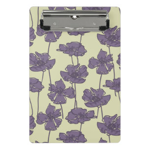 Art vintage floral pattern background mini clipboard
