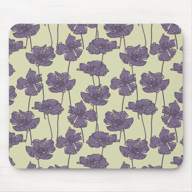 Art vintage floral pattern background mouse mat (Front)