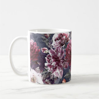art vintage pencil floral colorful seamless patter coffee mug