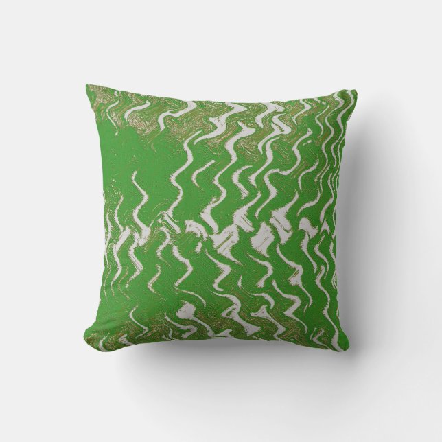 Art waves modern cushion (Front)