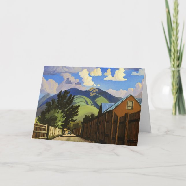 ART WEST GREETING CARD On the Road to Lili's (Front)