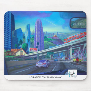 Art West MOUSEPAD - Los Angeles Double Vision