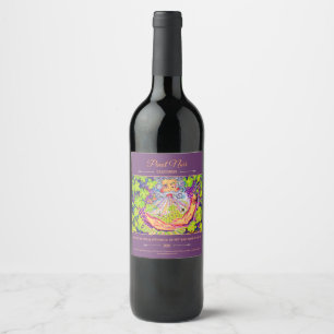 Art Wine Label "Mighty Winemaker"