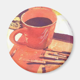 Art with coffee magnet