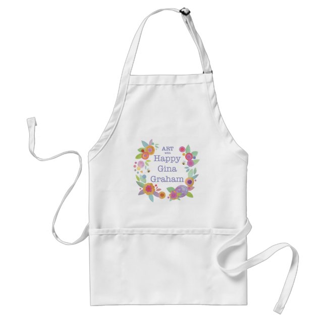 Art with Happy Gina Graham Standard Apron (Front)