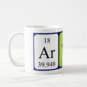 Artan periodic table name mug