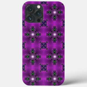 Artdeco Abstract Flowers and Stars iPhone 13 Pro Max Case