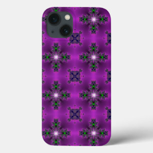Artdeco Abstract Flowers and Stars iPhone 13 Case