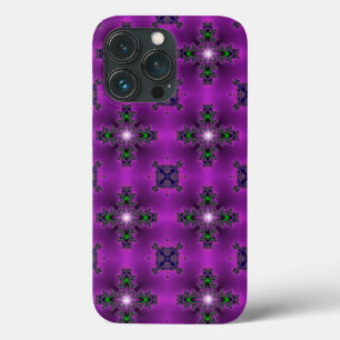 Artdeco Abstract Flowers and Stars iPhone 13 Pro Case