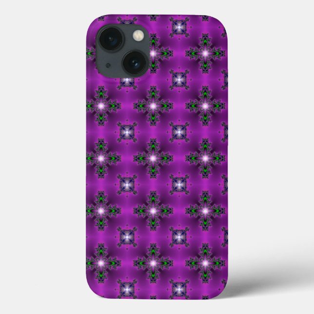 Artdeco Abstract Flowers and Stars Case-Mate iPhone Case (Back)