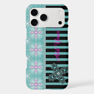 Artdeco Flowers in Retro Style , Add Your Name