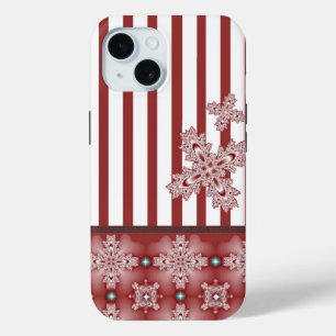 Artdeco Flowers in Retro Style iPhone 15 Case