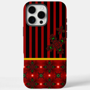 Artdeco Flowers in Retro Style iPhone 16 Pro Max Case