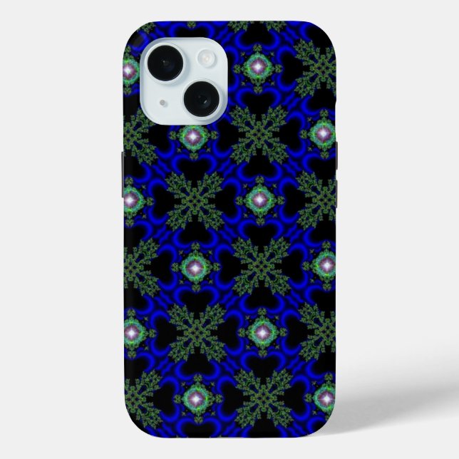 Artdeco Flowers in Retro Style Case-Mate iPhone Case (Back)