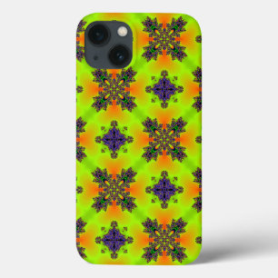 Artdeco Flowers in Retro Style iPhone 13 Case