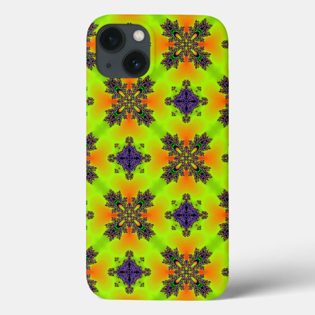 Artdeco Flowers in Retro Style Case-Mate iPhone Case (Back)