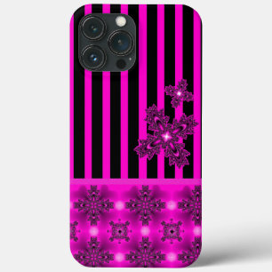 Artdeco Flowers in Retro Style iPhone 13 Pro Max Case