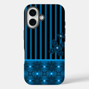 Artdeco Flowers in Retro Style iPhone 16 Case