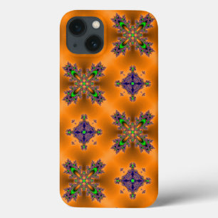 Artdeco Flowers in Retro Style iPhone 13 Case