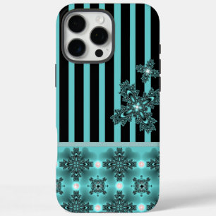 Artdeco Flowers in Retro Style iPhone 16 Pro Max Case