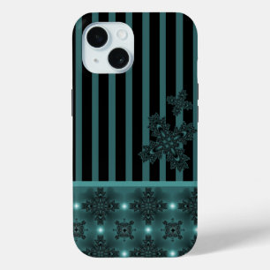 Artdeco Flowers in Retro Style iPhone 15 Case