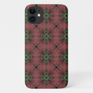 Artdeco Flowers in Retro Style iPhone 11 Case