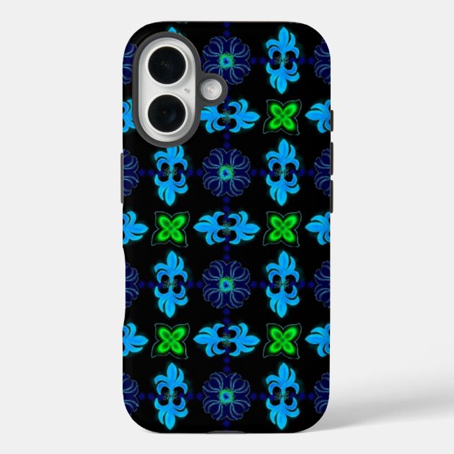 Artdeco Flowers in Retro Style Case-Mate iPhone Case (Back)