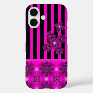Artdeco Flowers in Retro Style iPhone 16 Case