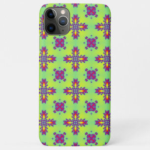 Artdeco Flowers in Retro Style iPhone 11 Pro Max Case