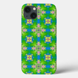 Artdeco Flowers in Retro Style iPhone 13 Case