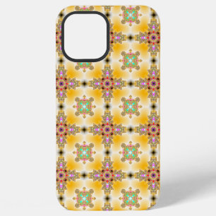 Artdeco Flowers in Retro Style iPhone 12 Pro Max Case