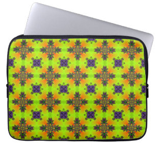 Artdeco Flowers in Retro Style Laptop Sleeve