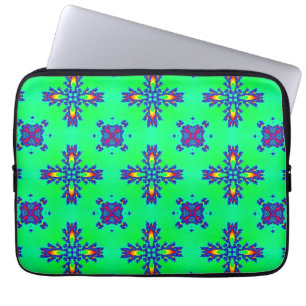 Artdeco Flowers in Retro Style Laptop Sleeve