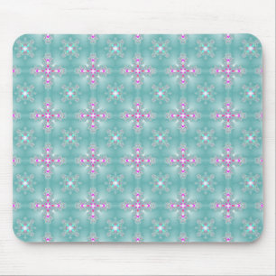 Artdeco Flowers in Retro Style Mouse Mat