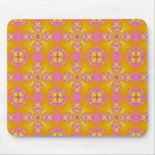 Artdeco Flowers in Retro Style Mouse Mat