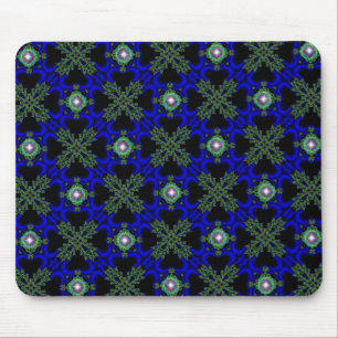 Artdeco Flowers in Retro Style Mouse Mat