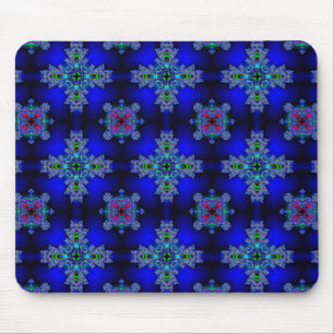 Artdeco Flowers in Retro Style Mouse Mat