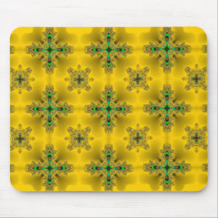Artdeco Flowers in Retro Style Mouse Mat