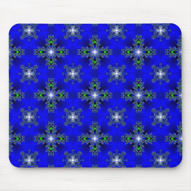 Artdeco Flowers in Retro Style Mouse Mat (Front)