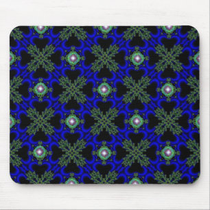 Artdeco Flowers in Retro Style Mouse Mat