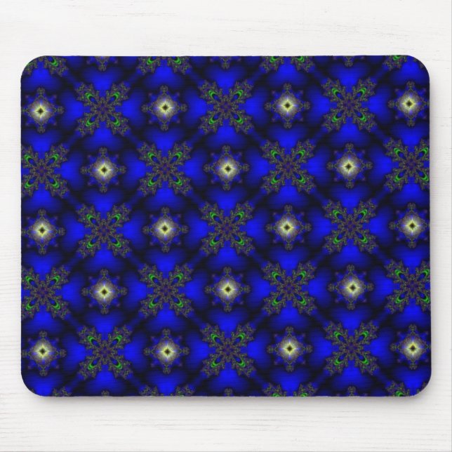 Artdeco Flowers in Retro Style Mouse Mat (Front)