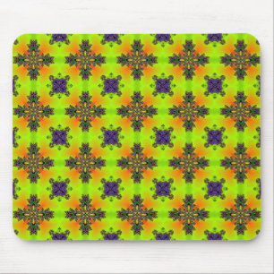 Artdeco Flowers in Retro Style Mouse Mat