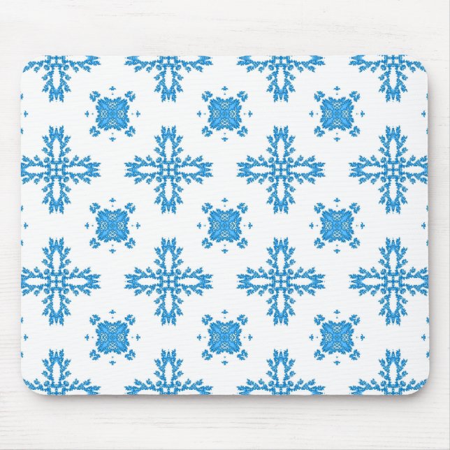 Artdeco Flowers in Retro Style Mouse Mat (Front)